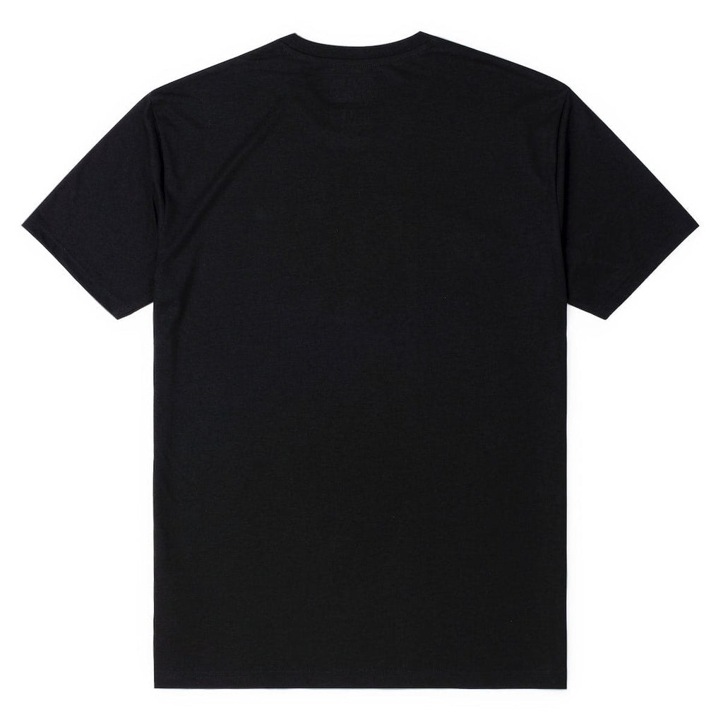 RSVLTS Synthwave Logo Crewneck Tee in Black — detail 3