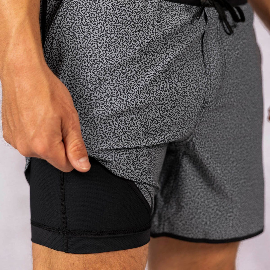 RSVLTS Gravel V2 Lined Training Shorts in Gray — detail 2