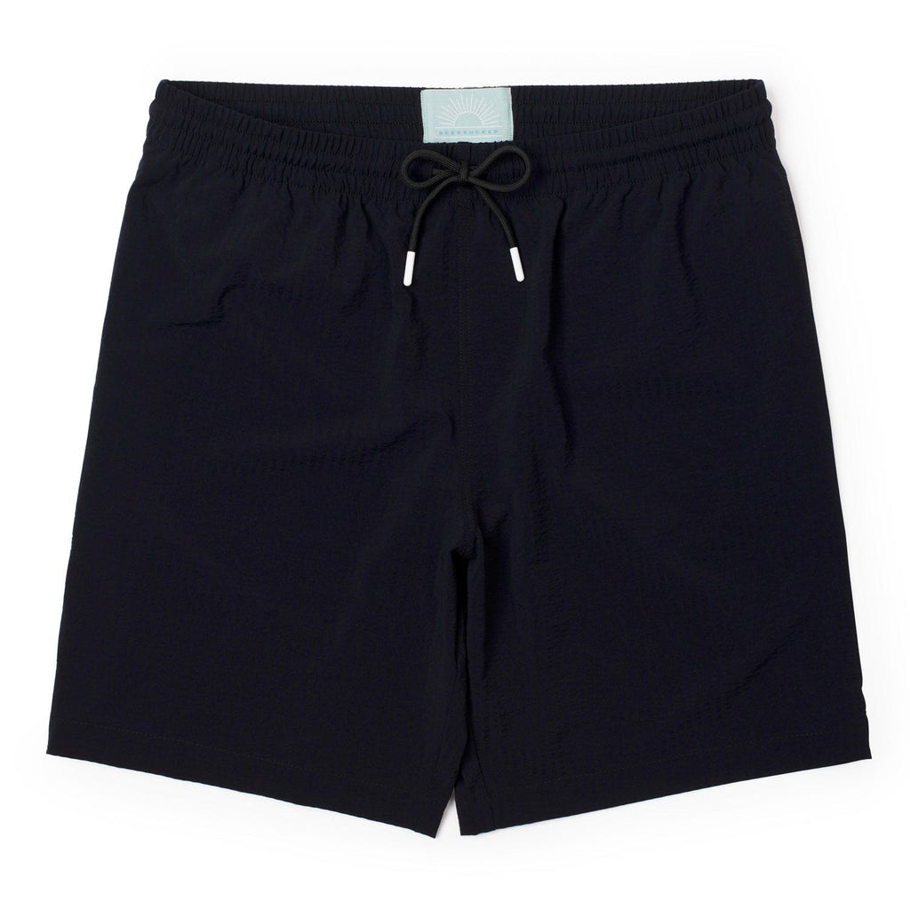 RSVLTS Anthracite Hybrid Shorts in Black — front view