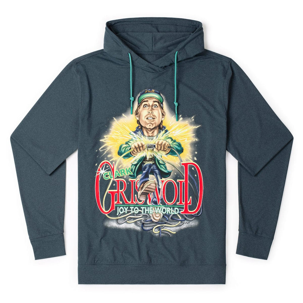 RSVLTS Retro Clark Performance Hoodie in Gray — front view