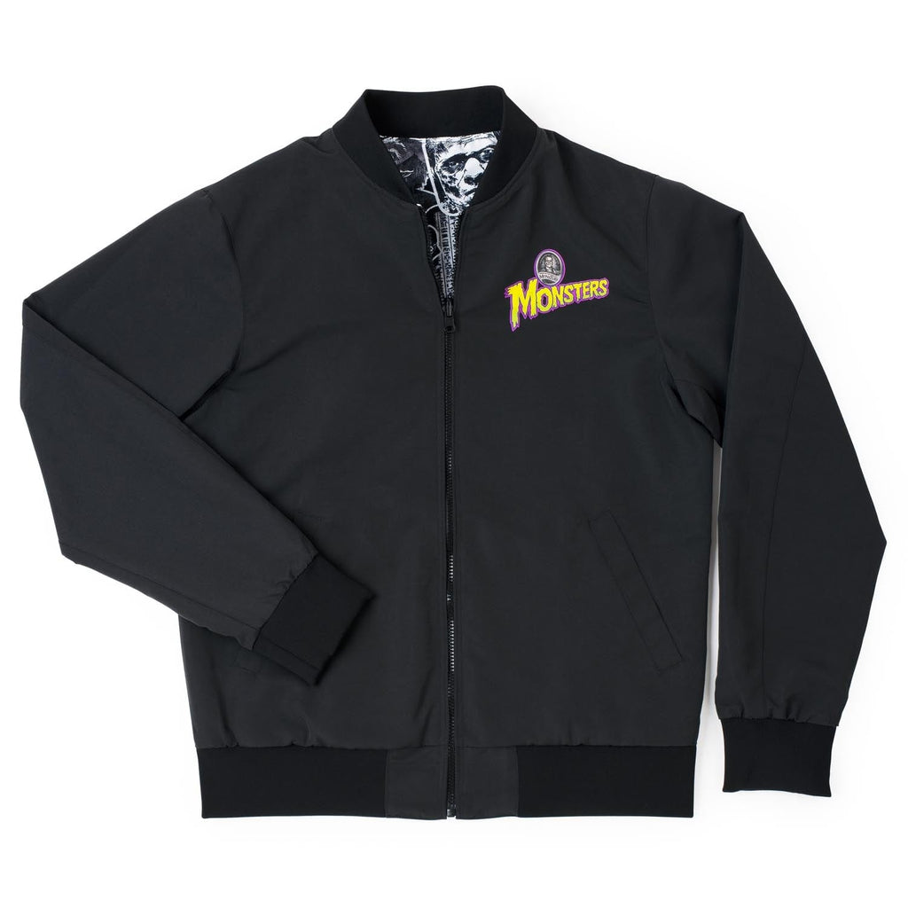 RSVLTS Monster Mashup Reversible Bomber Jacket in Black — detail 13