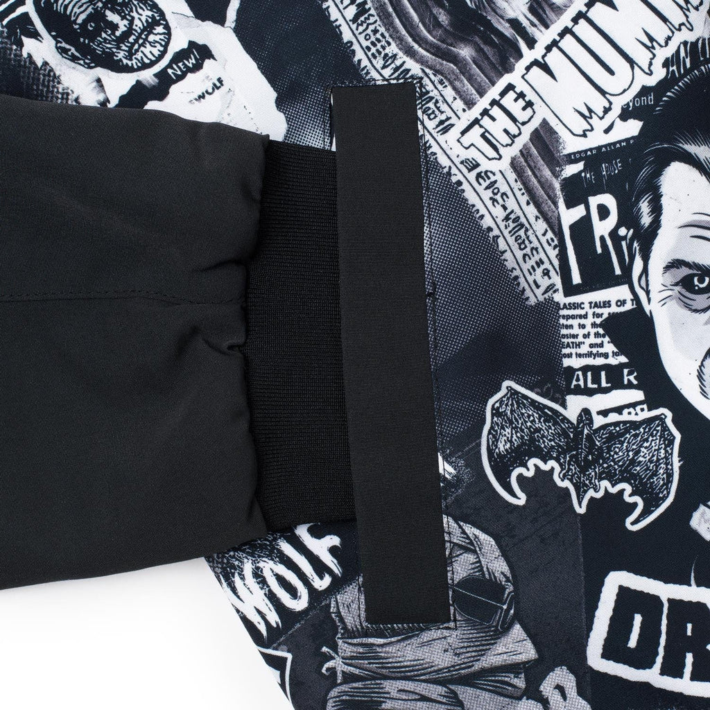 RSVLTS Monster Mashup Reversible Bomber Jacket in Black — detail 4