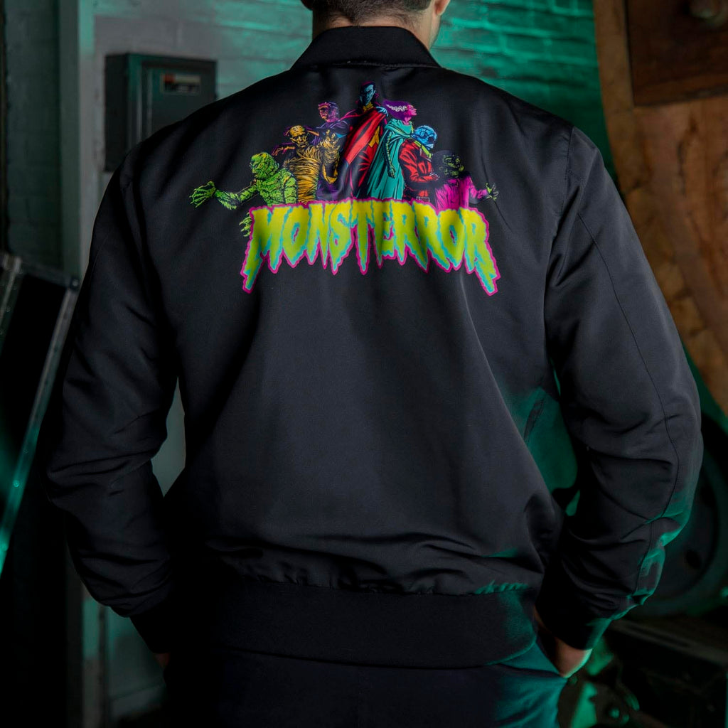 RSVLTS Monster Mashup Reversible Bomber Jacket in Black — detail 2