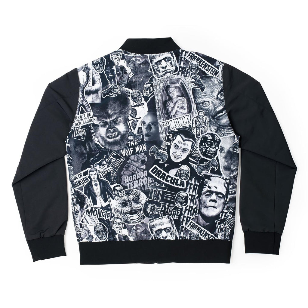 RSVLTS Monster Mashup Reversible Bomber Jacket in Black — detail 14