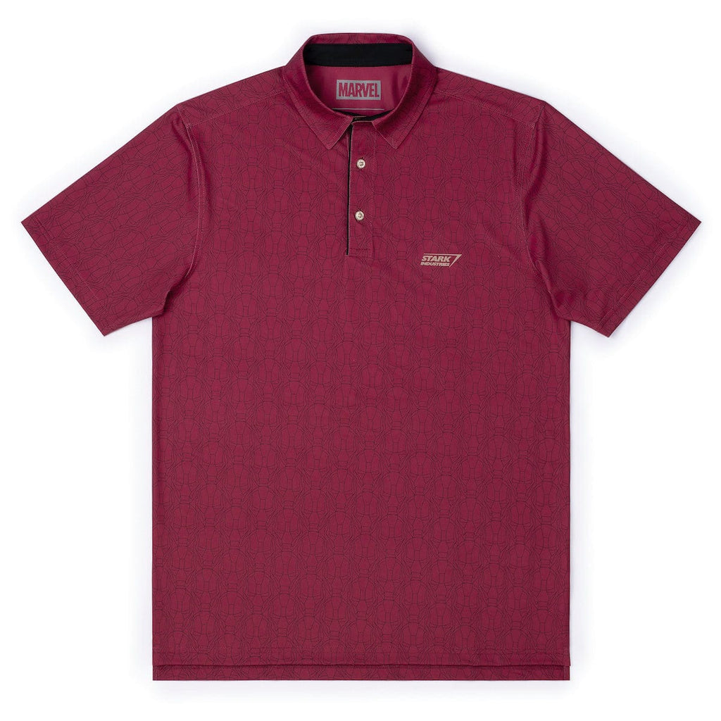 RSVLTS Stark Industries All-Day Polo in Brown — front view