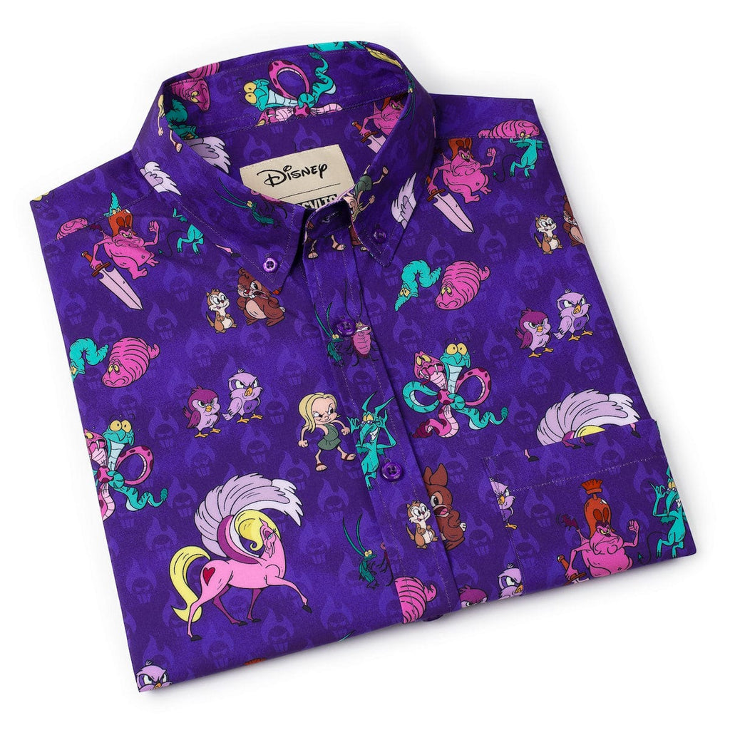 RSVLTS Pain & Panic KUNUFLEX Short Sleeve Shirt in Purple — detail 9