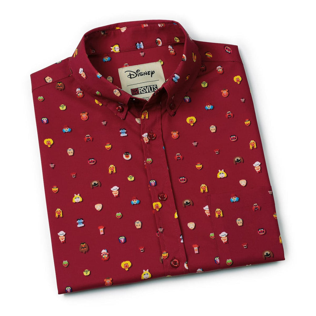 RSVLTS Lil Muppets KUNUFLEX Short Sleeve Shirt in Red — detail 11