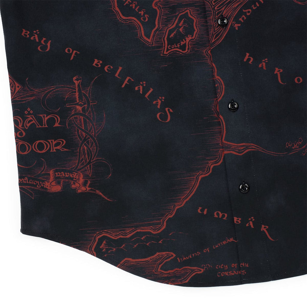 RSVLTS The World Is Changed KUNUFLEX Short Sleeve Shirt in Black — detail 8