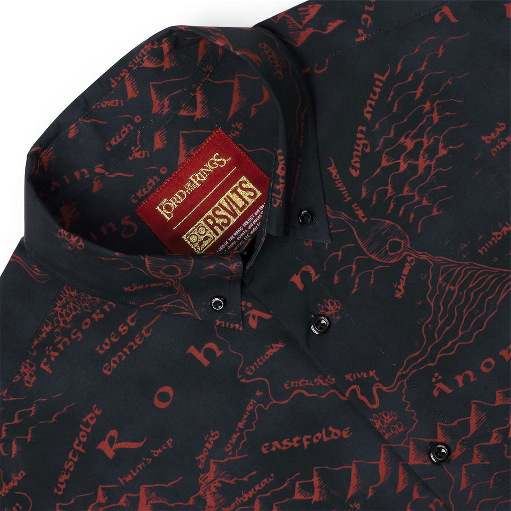 RSVLTS The World Is Changed KUNUFLEX Short Sleeve Shirt in Black — detail 7