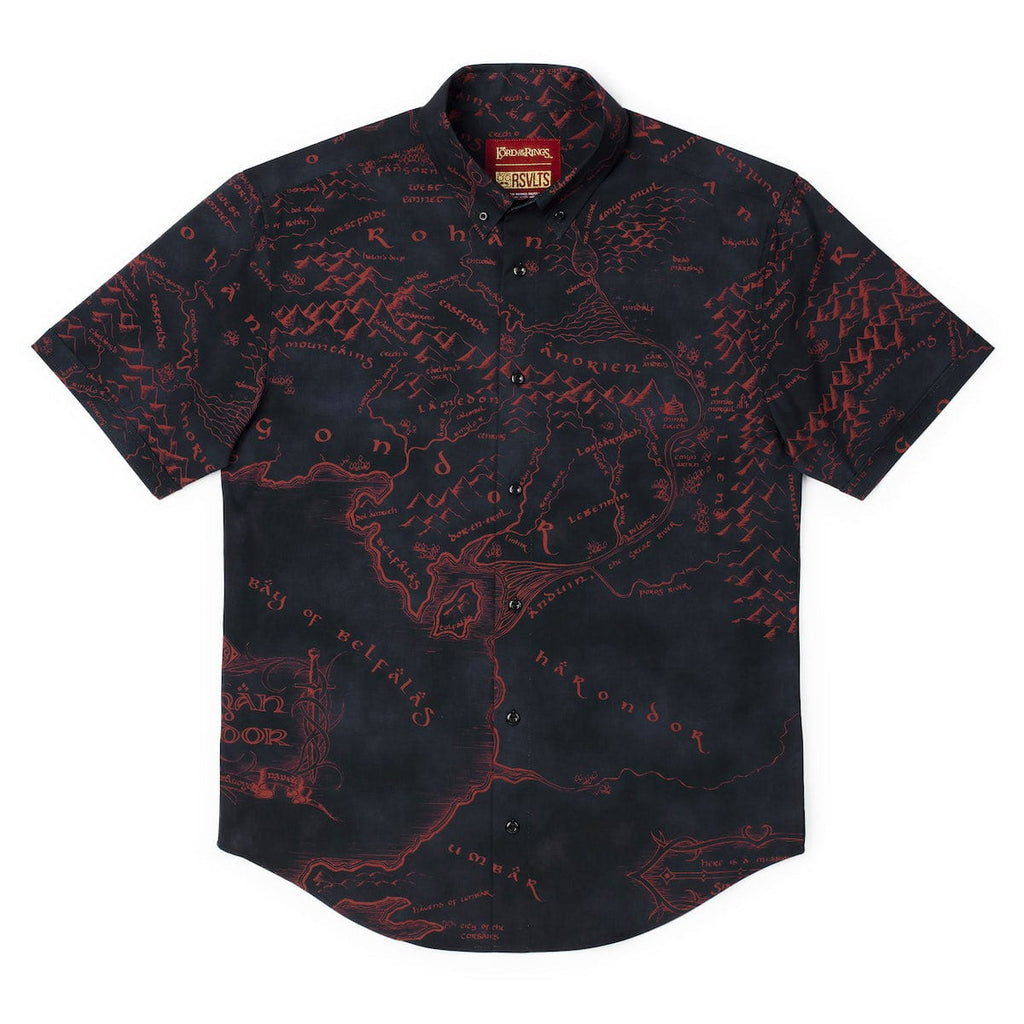 RSVLTS The World Is Changed KUNUFLEX Short Sleeve Shirt in Black — detail 6