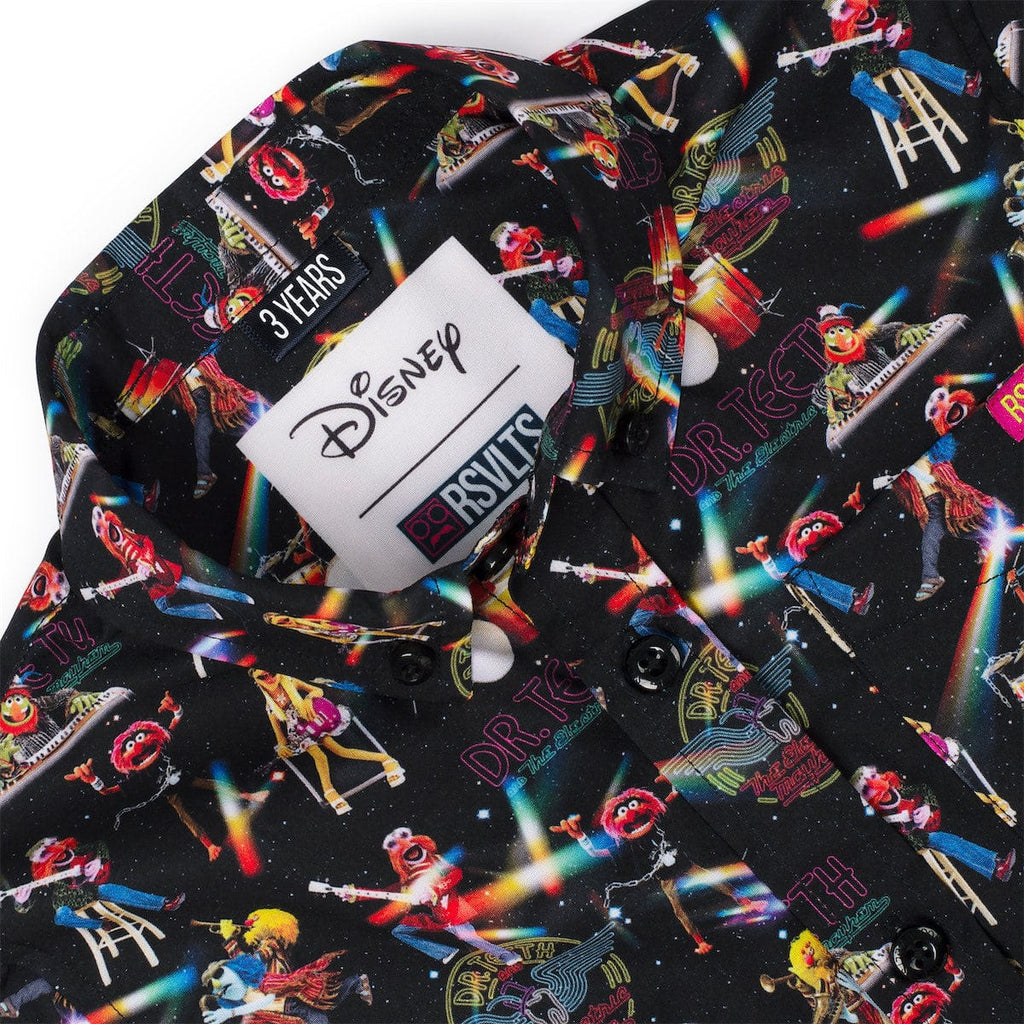 RSVLTS Muppet Music Mayhem Preschool KUNUFLEX Short Sleeve Shirt in Black — detail 4