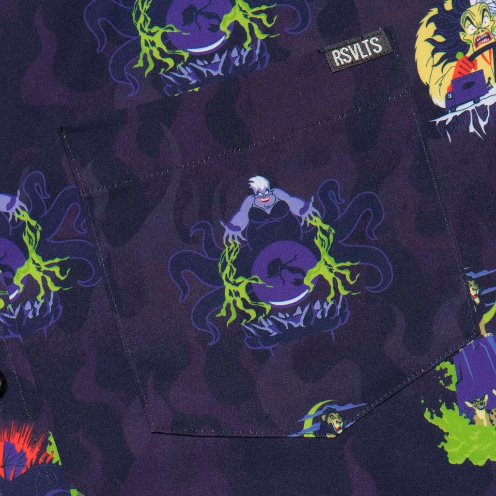 RSVLTS Evil Moments KUNUFLEX Short Sleeve Shirt in Purple — detail 3