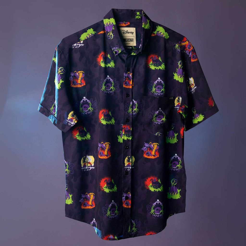 RSVLTS Evil Moments KUNUFLEX Short Sleeve Shirt in Purple — detail 7
