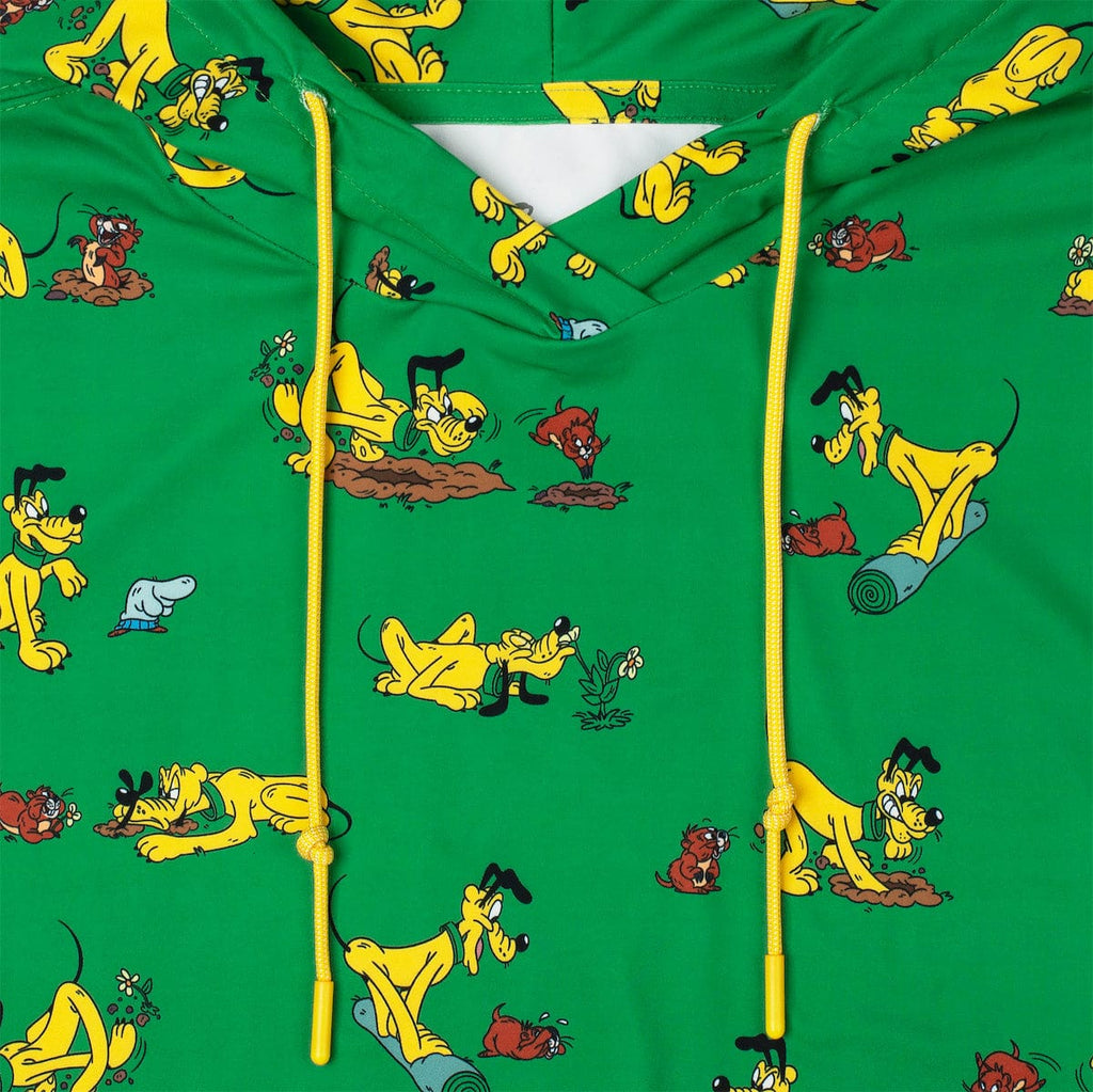 RSVLTS Pluto and the Gopher Performance Hoodie in Green — detail 2