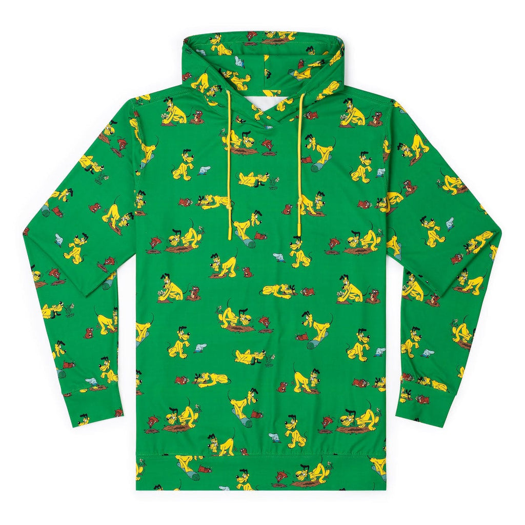RSVLTS Pluto and the Gopher Performance Hoodie in Green — front view