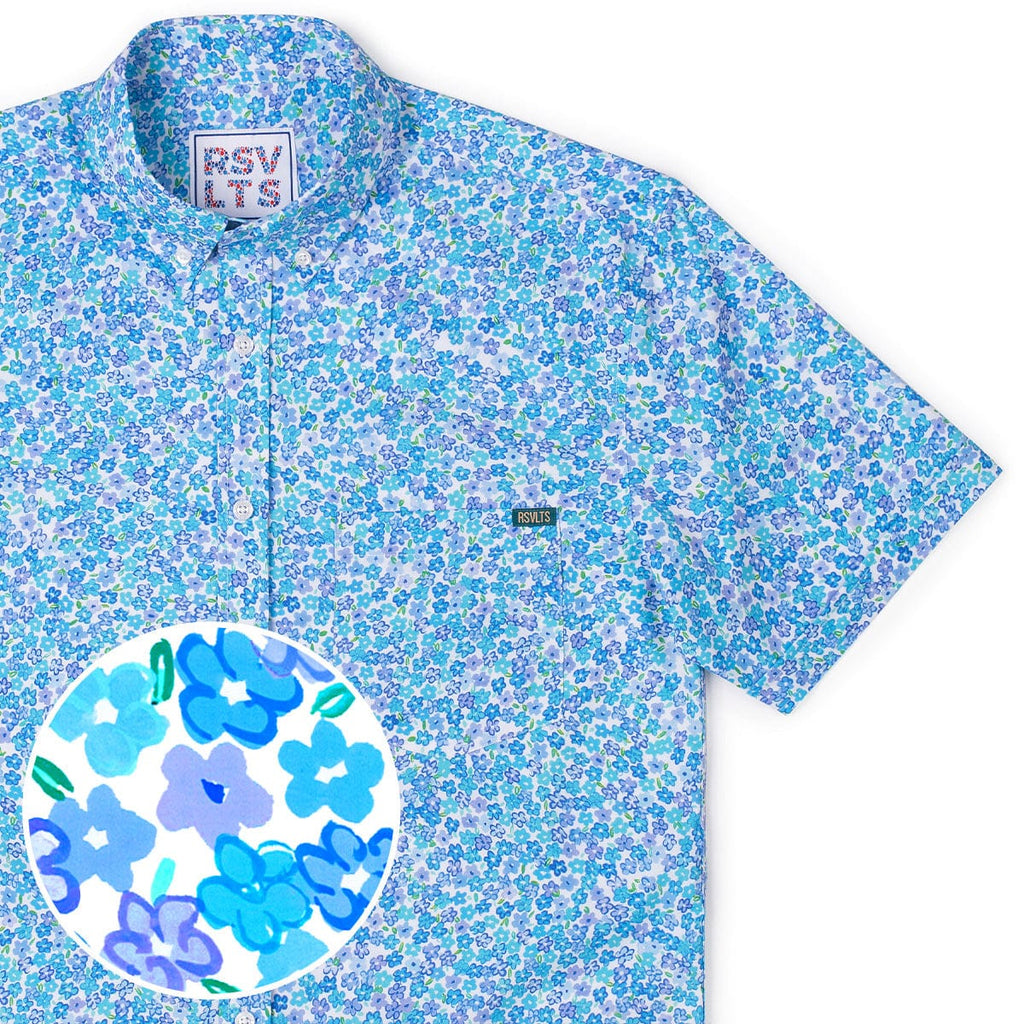 RSVLTS Bloomshakalaka KUNUFLEX Short Sleeve Shirt — front view