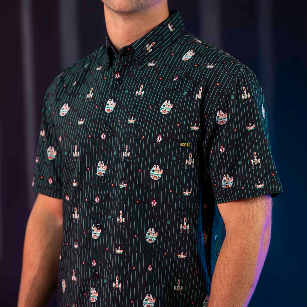 RSVLTS Rebel Rides KUNUFLEX Short Sleeve Shirt in Black — detail 6