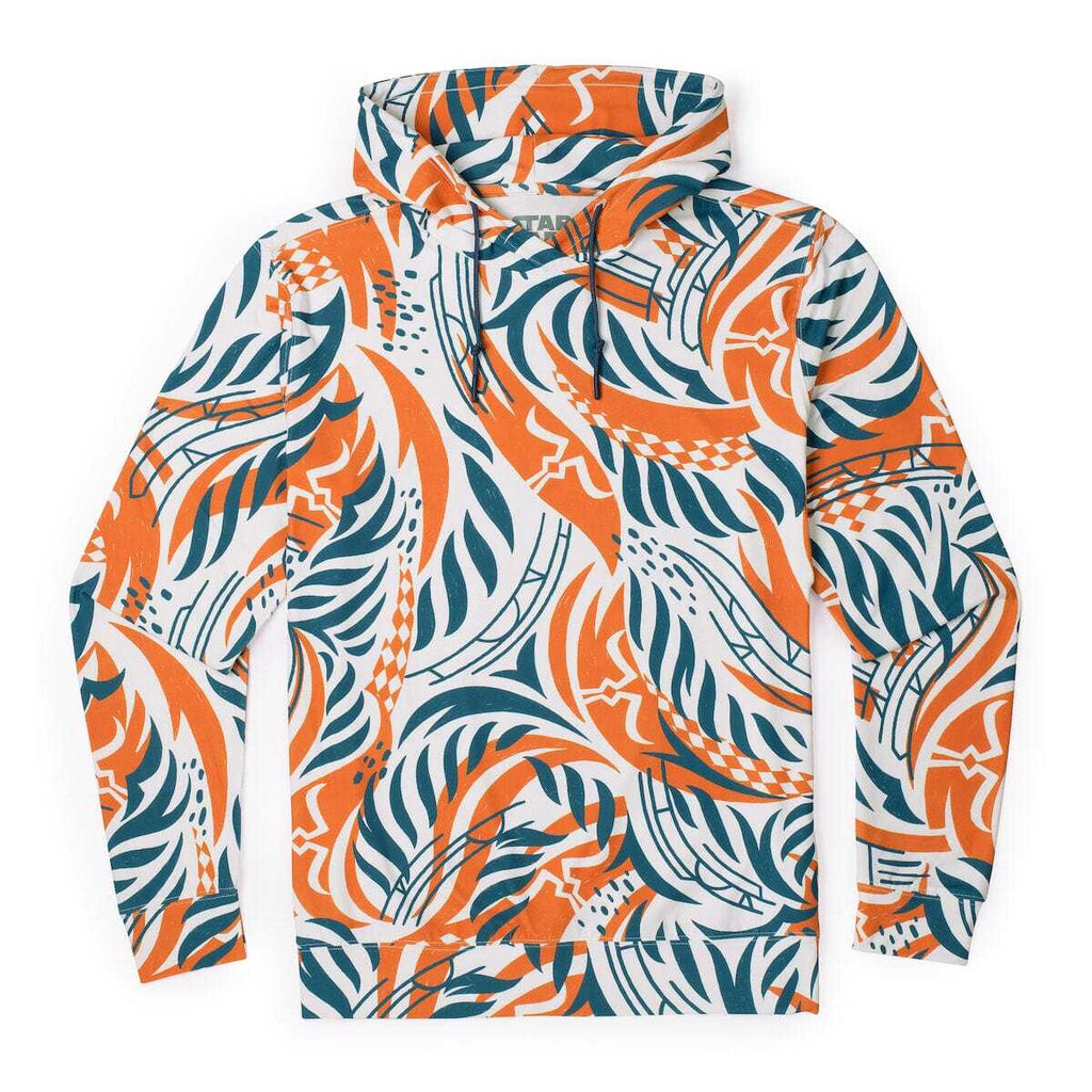 RSVLTS Summer Snips Performance Hoodie in Blue — front view