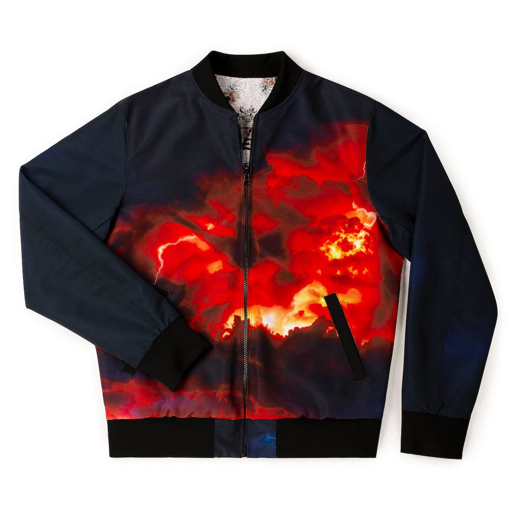 RSVLTS Mind Flayer Mayhem Reversible Bomber Jacket in Blue — detail 5
