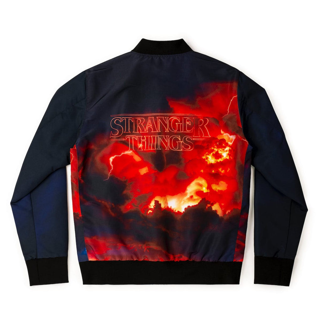 RSVLTS Mind Flayer Mayhem Reversible Bomber Jacket in Blue — detail 6