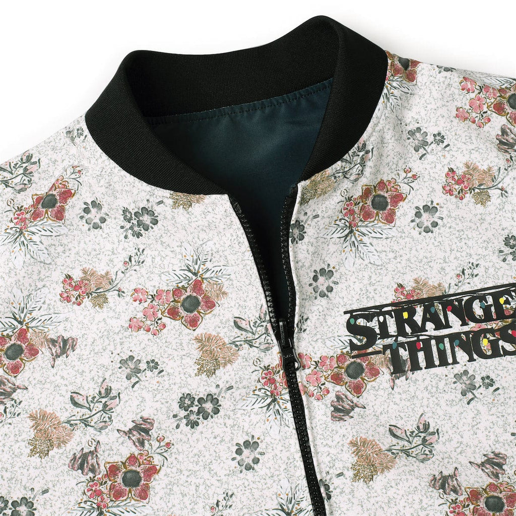 RSVLTS Mind Flayer Mayhem Reversible Bomber Jacket in Blue — detail 11