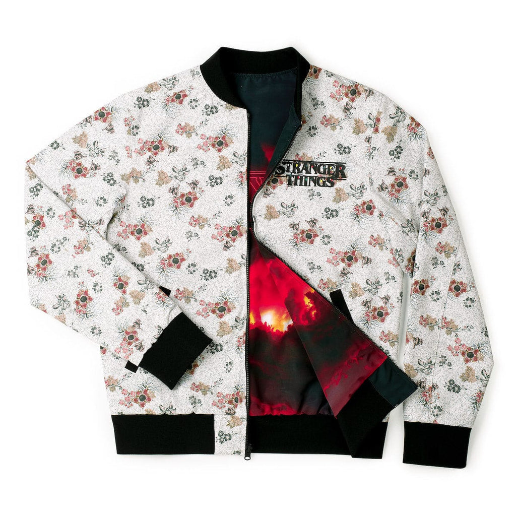 RSVLTS Mind Flayer Mayhem Reversible Bomber Jacket in Blue — detail 3