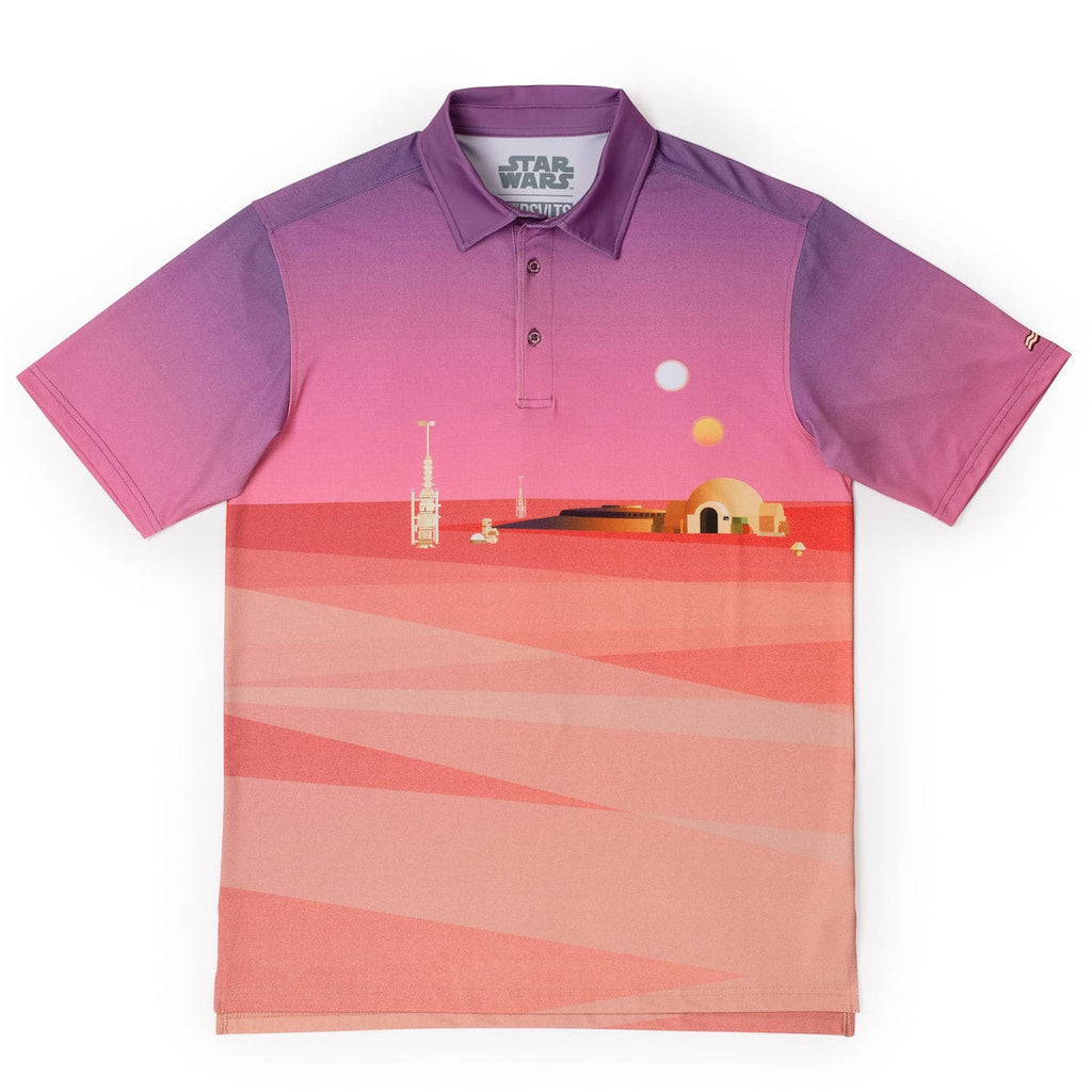 RSVLTS Rising Suns All-Day Polo in Pink — front view