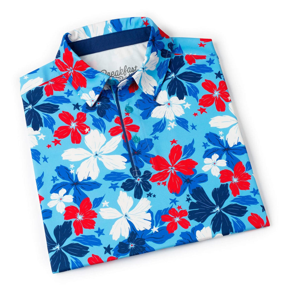 RSVLTS Liberty Luau All-Day Polo in Blue — detail 9