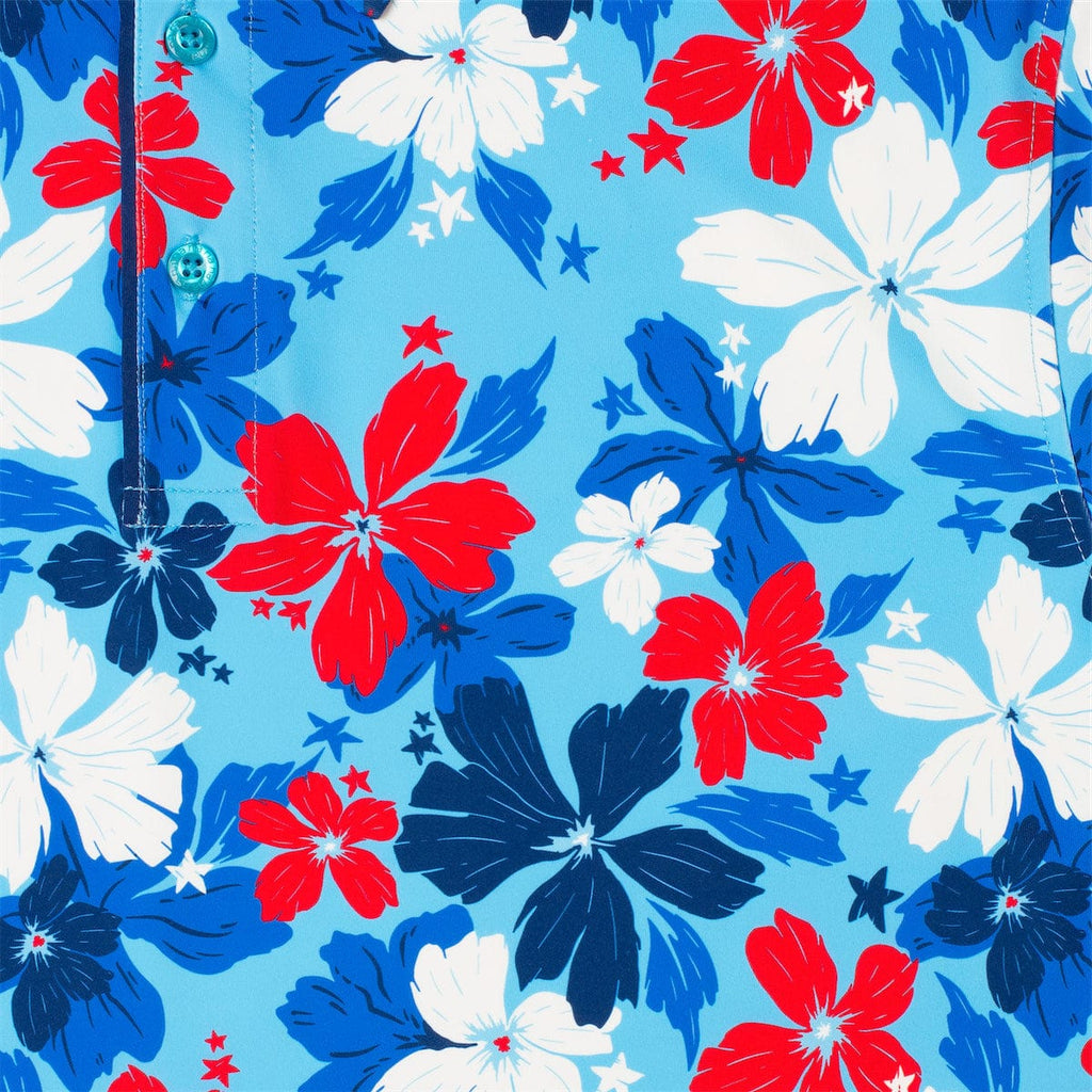 RSVLTS Liberty Luau All-Day Polo in Blue — detail 5