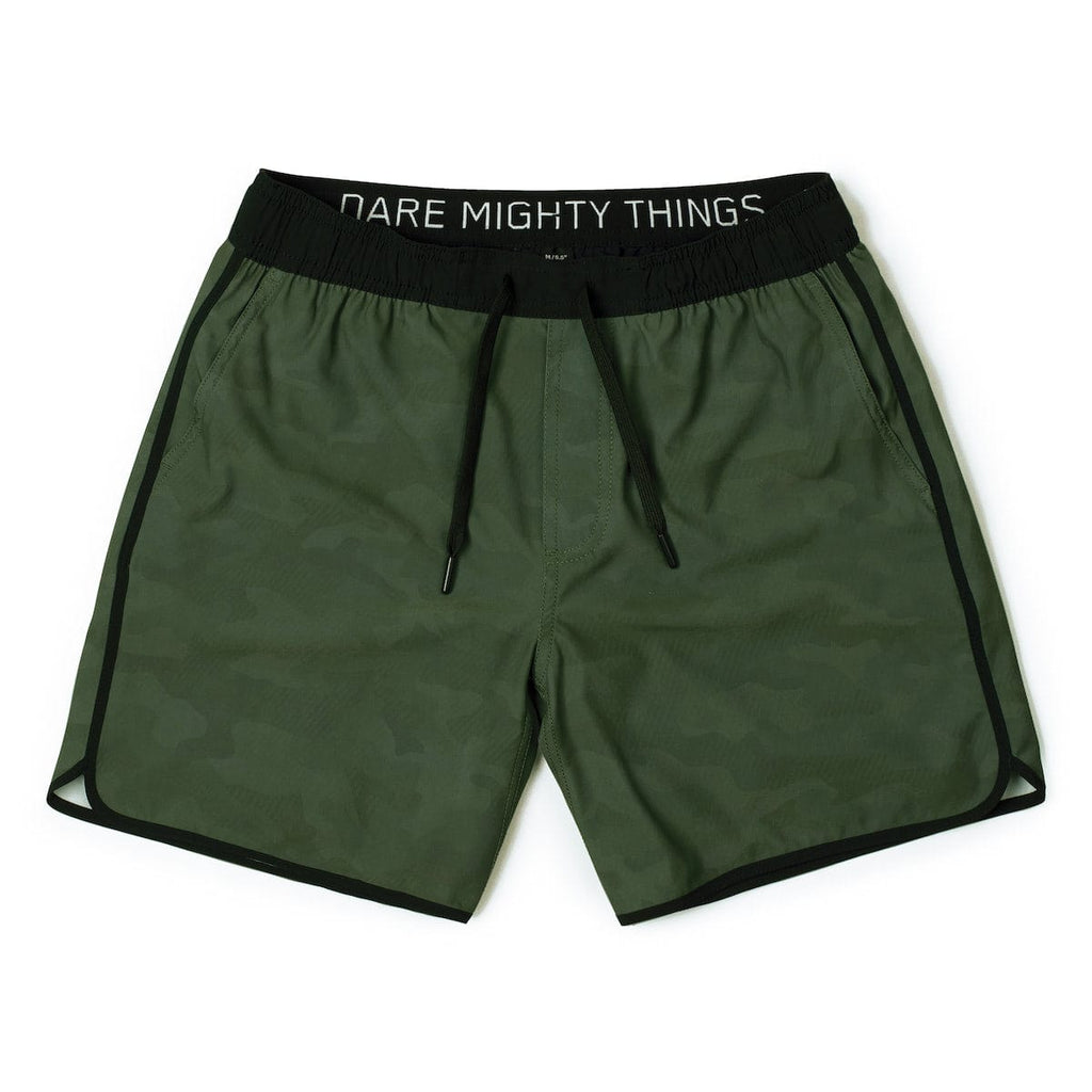 RSVLTS Covert Camo V2 Lined Training Shorts in Green — detail 7