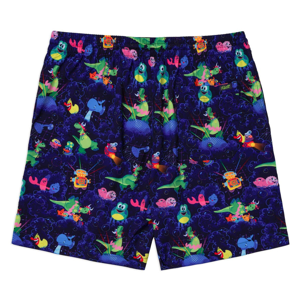 RSVLTS Partysaurus Rex Hybrid Shorts in Purple — detail 5