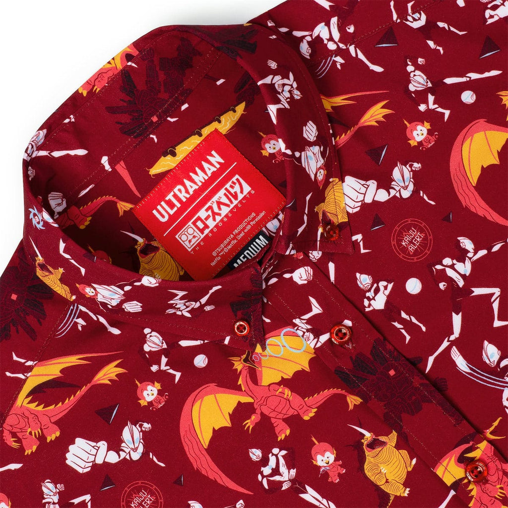 RSVLTS Red Rising KUNUFLEX Short Sleeve Shirt in Red — detail 5