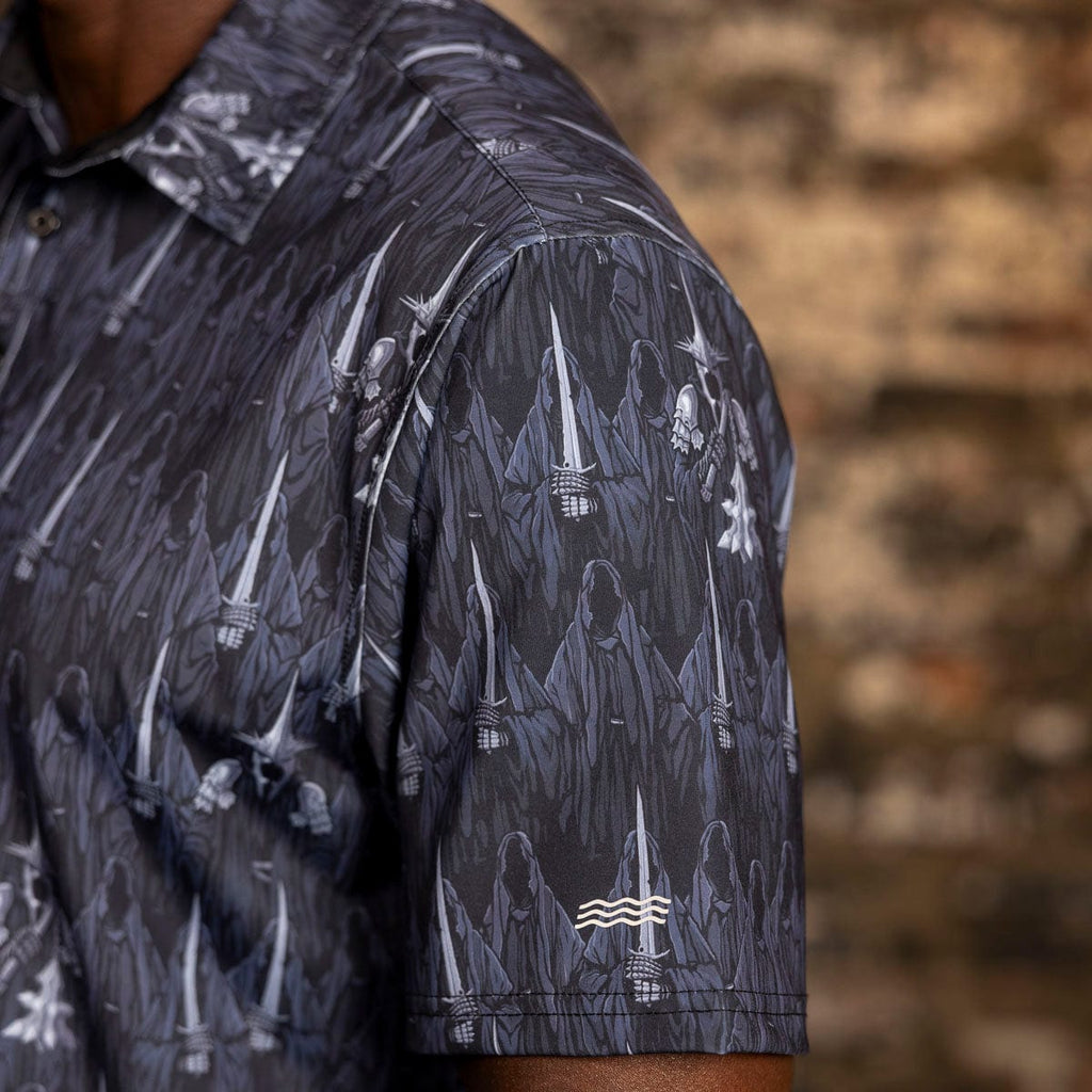 RSVLTS Feel the Wraith All-Day Polo in Black — detail 6
