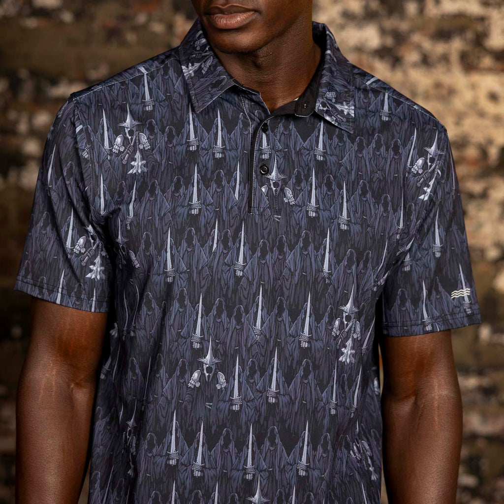 RSVLTS Feel the Wraith All-Day Polo in Black — detail 4