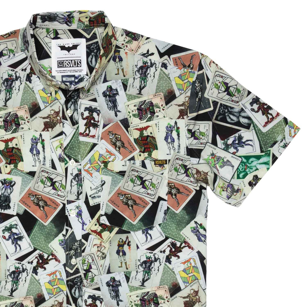 RSVLTS Calling Card KUNUFLEX Short Sleeve Shirt in White — front view