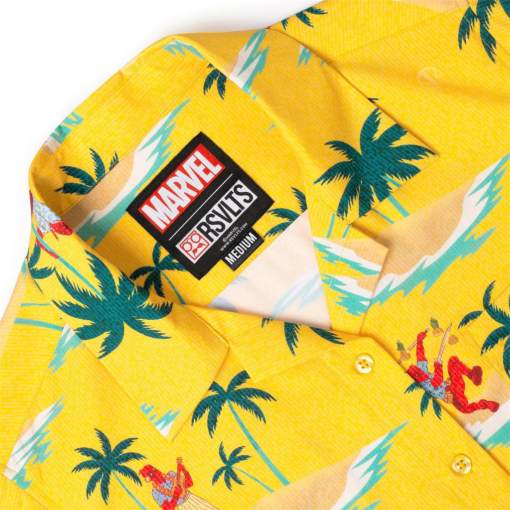 RSVLTS Stuntpool Women's KUNUFLEX Short Sleeve Shirt in Yellow — detail 3