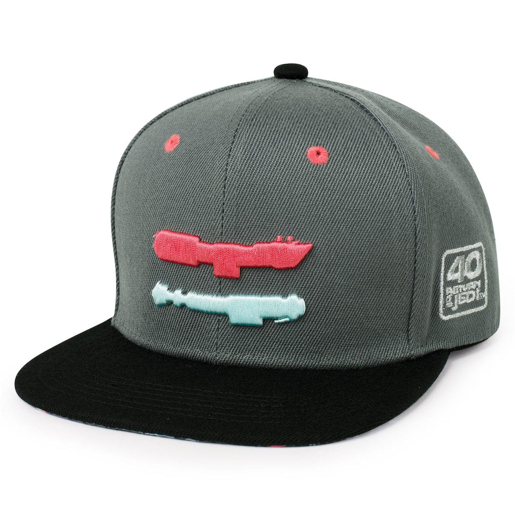 RSVLTS Choose Your Saber Snapback Hat in Gray — front view