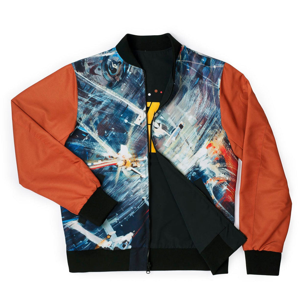 RSVLTS Rebel Jacket Reversible Bomber Jacket in Black — detail 2