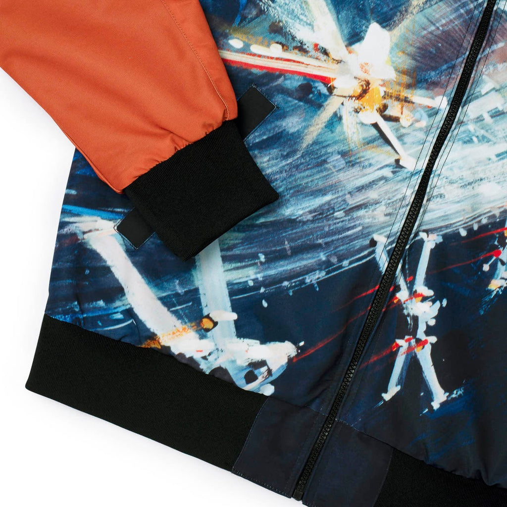 RSVLTS Rebel Jacket Reversible Bomber Jacket in Black — detail 8