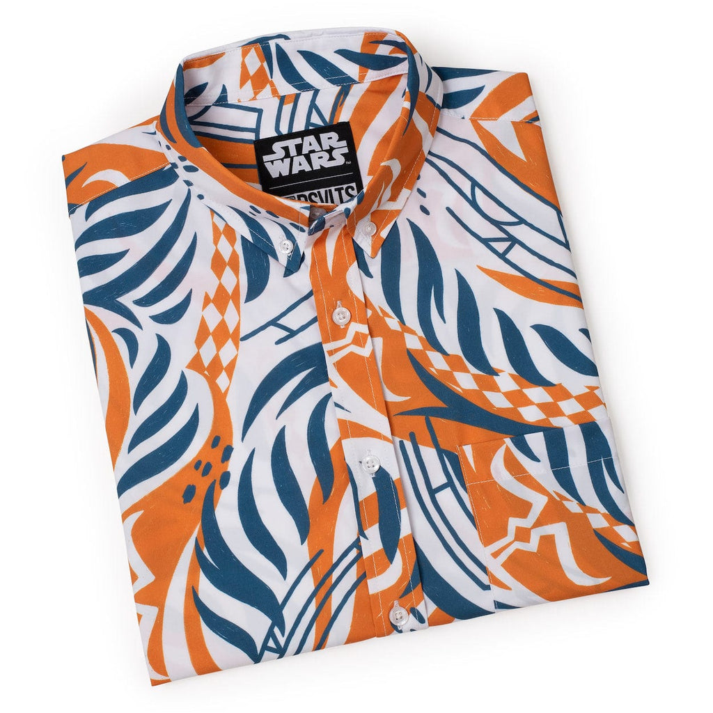 RSVLTS Summer Snips KUNUFLEX Short Sleeve Shirt in Blue — detail 9