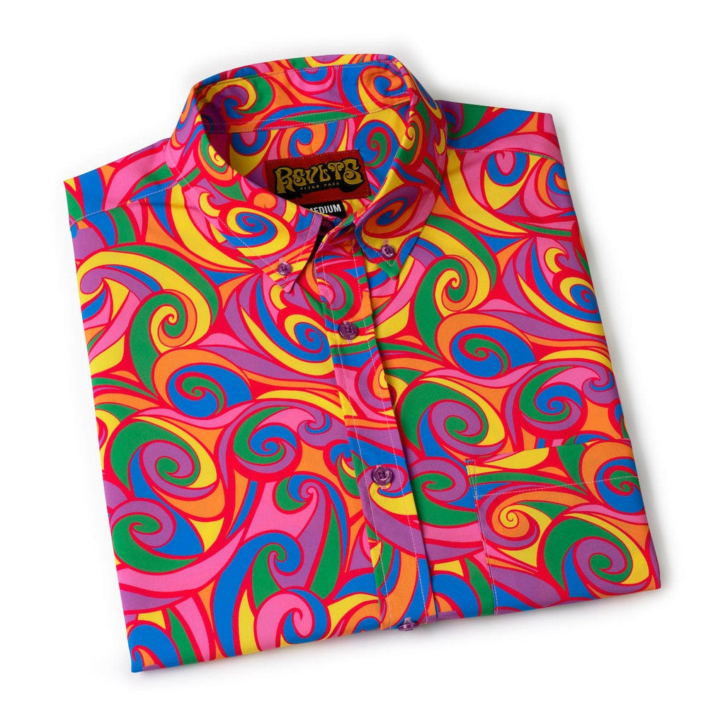 RSVLTS Yeah Maaaaan... KUNUFLEX Short Sleeve Shirt in Multicolor — detail 10