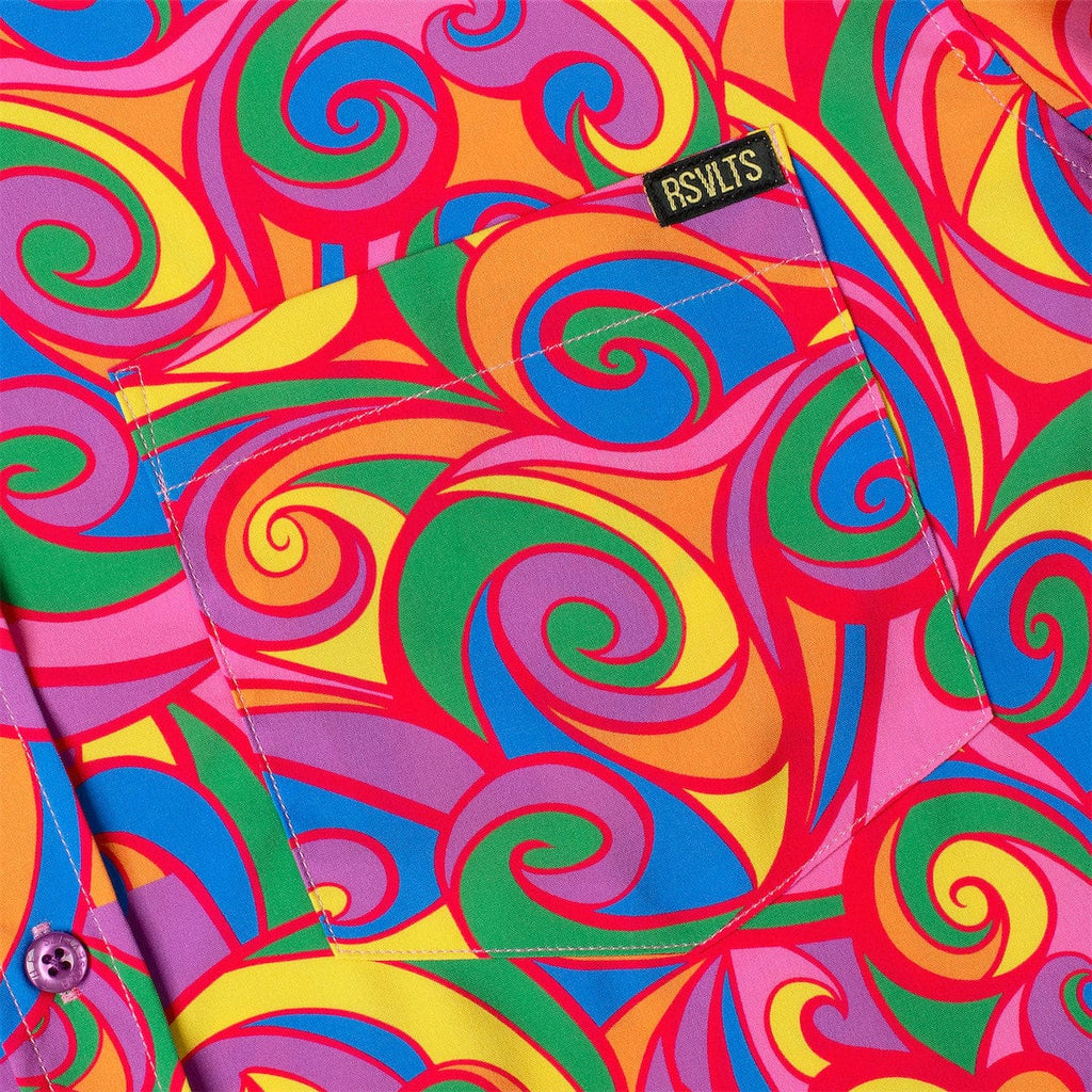RSVLTS Yeah Maaaaan... KUNUFLEX Short Sleeve Shirt in Multicolor — detail 6