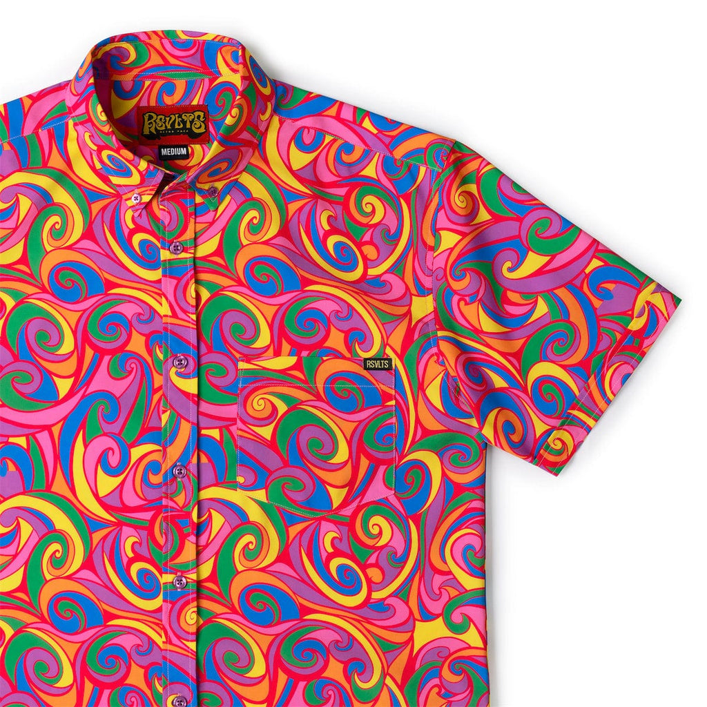 RSVLTS Yeah Maaaaan... KUNUFLEX Short Sleeve Shirt in Multicolor — detail 4