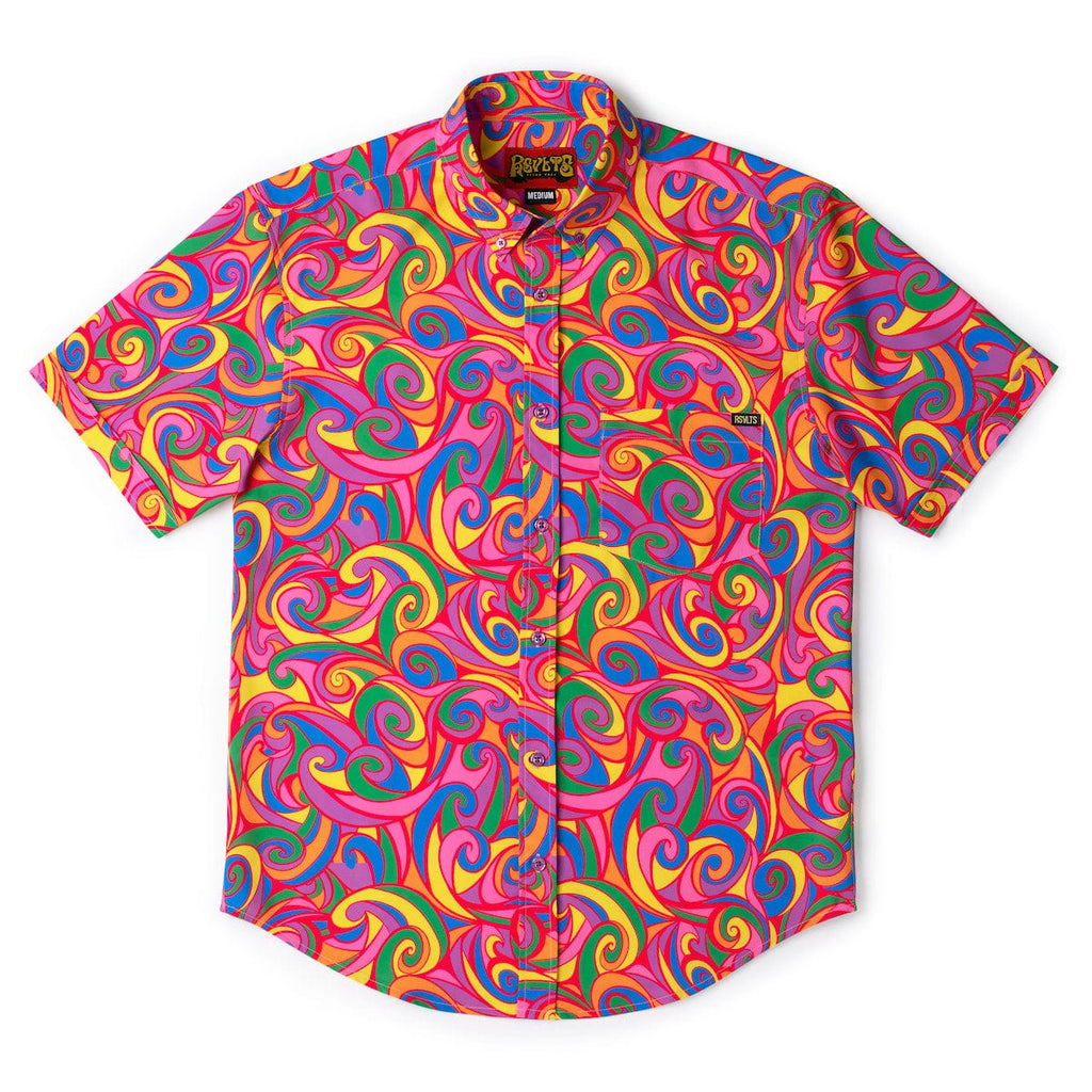 RSVLTS Yeah Maaaaan... KUNUFLEX Short Sleeve Shirt in Multicolor — detail 7