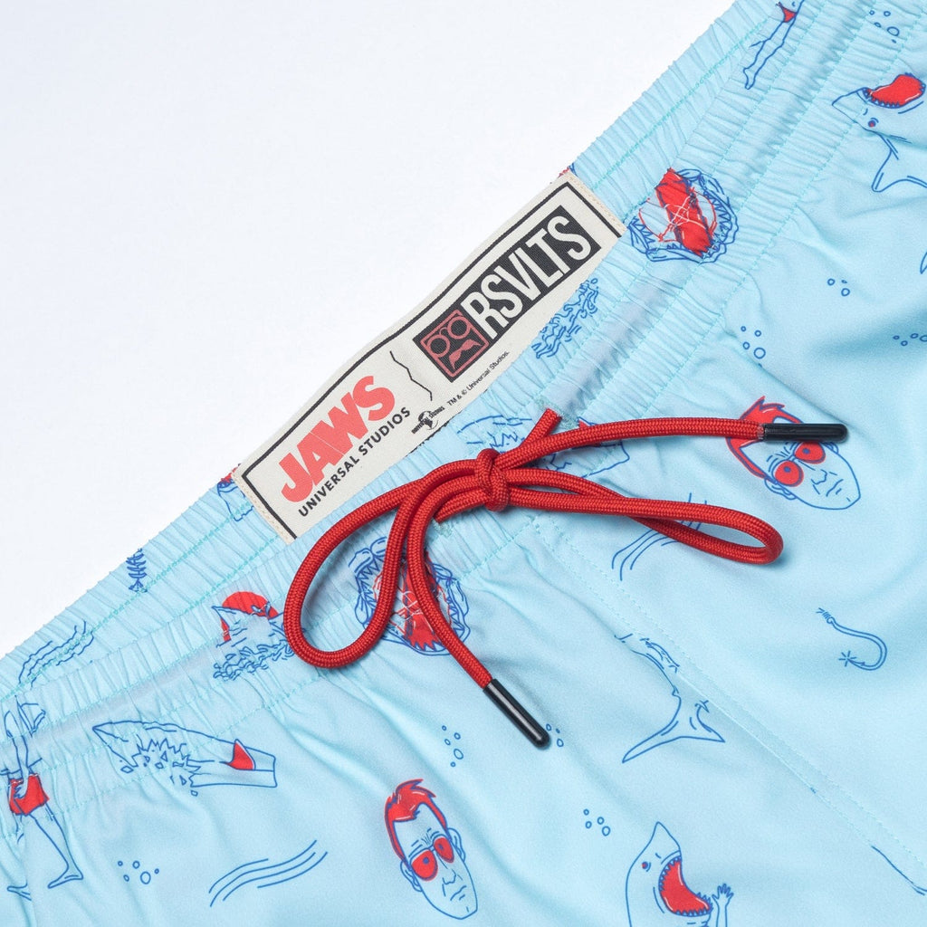 RSVLTS Amity Island Welcomes You Hybrid Shorts in Blue — detail 4