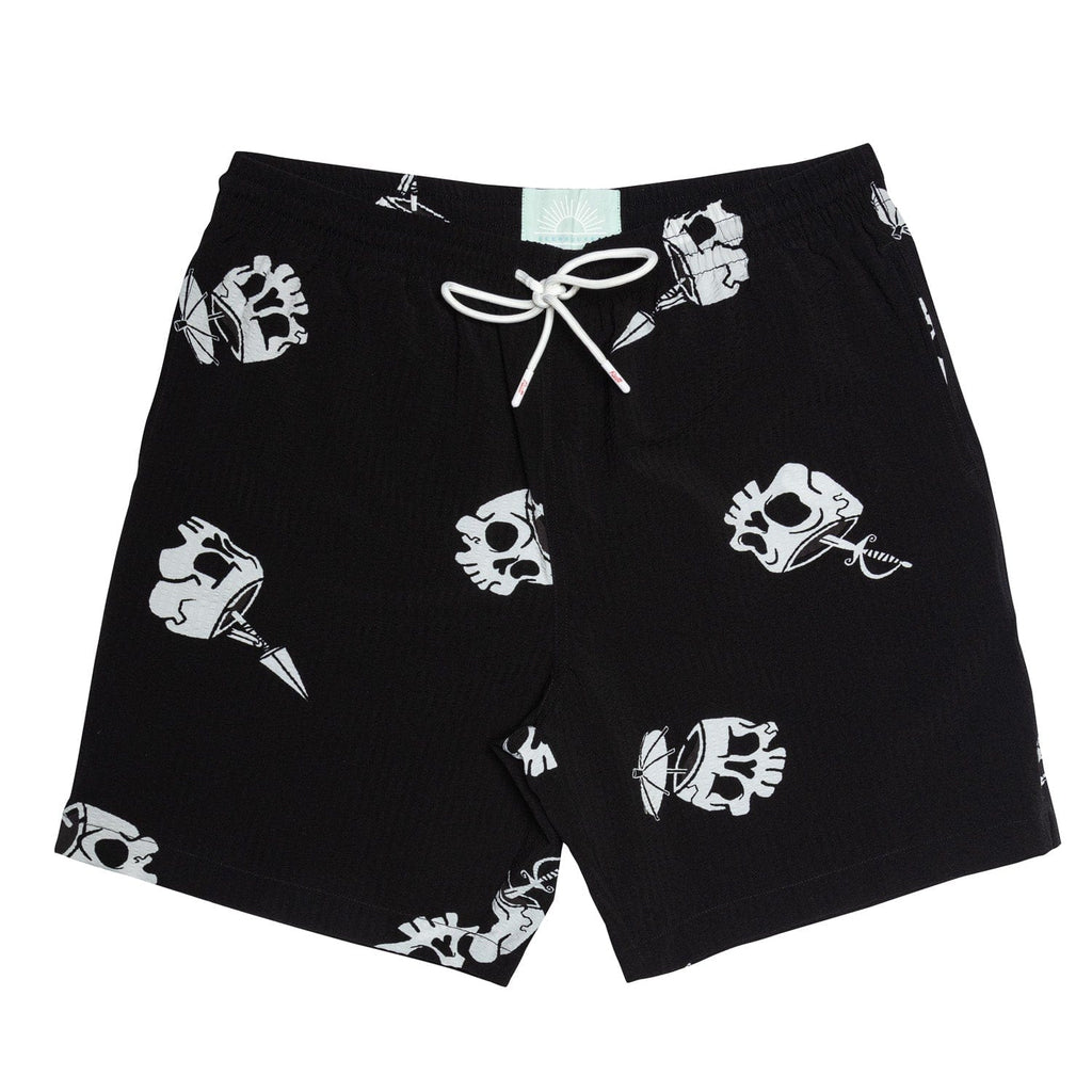RSVLTS Isla Tortuga Hybrid Shorts in Black — front view