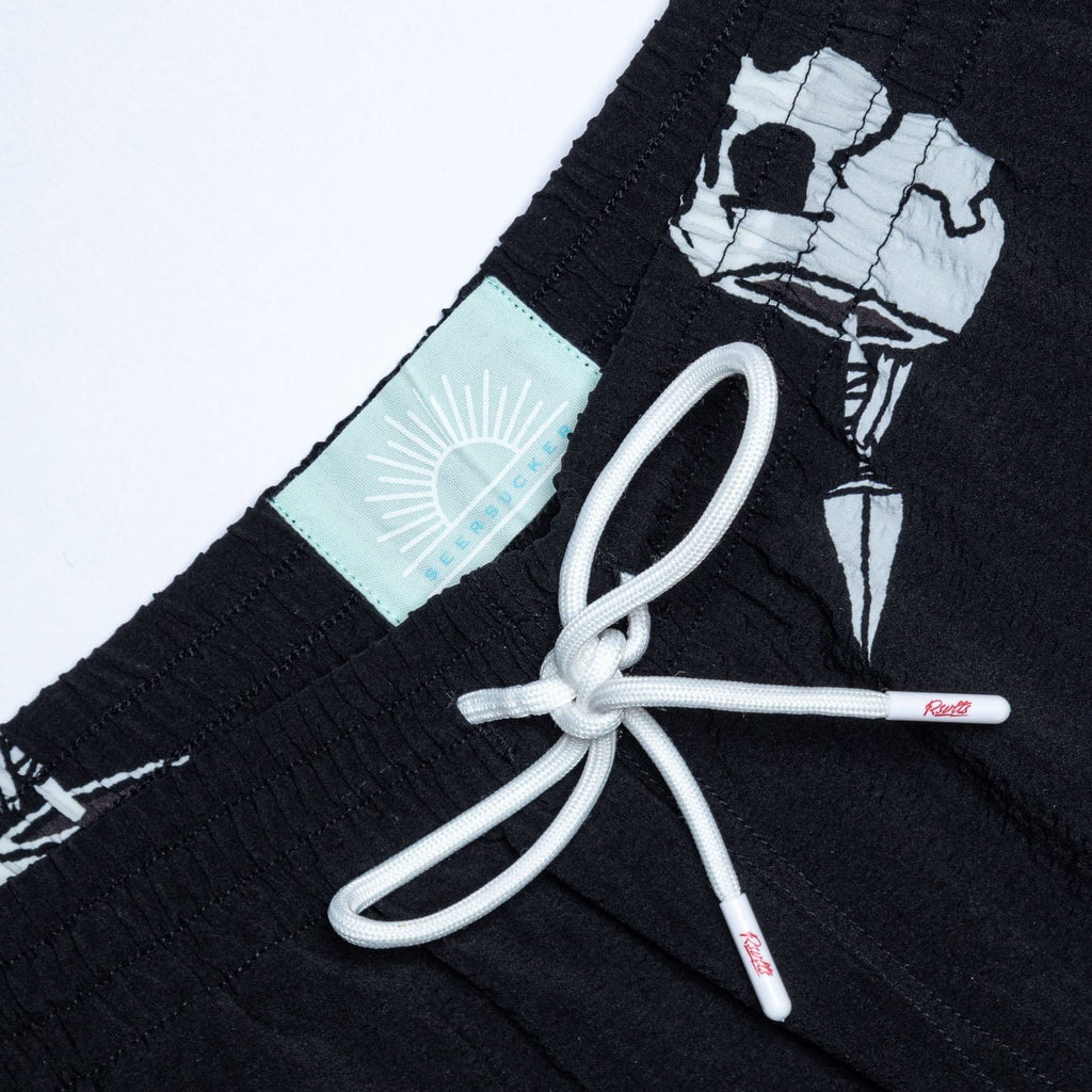 RSVLTS Isla Tortuga Hybrid Shorts in Black — detail 3