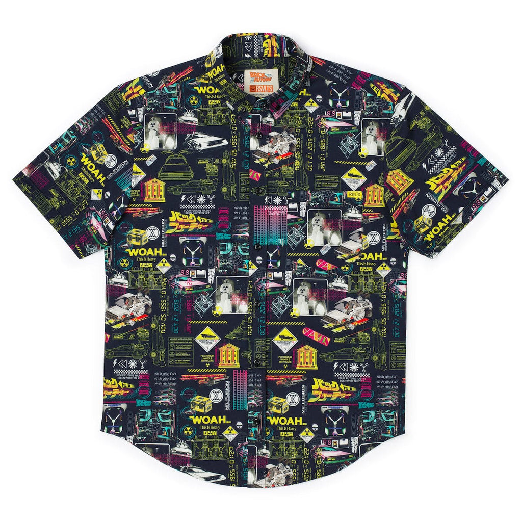 RSVLTS Flux Overload KUNUFLEX Short Sleeve Shirt in Black — detail 10