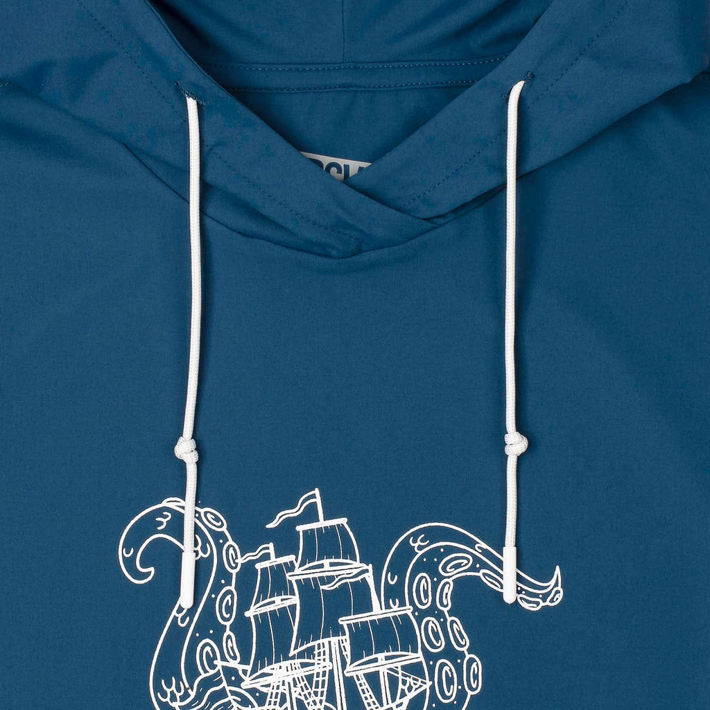 RSVLTS Sea Ya Later! Performance Hoodie in Blue — detail 5