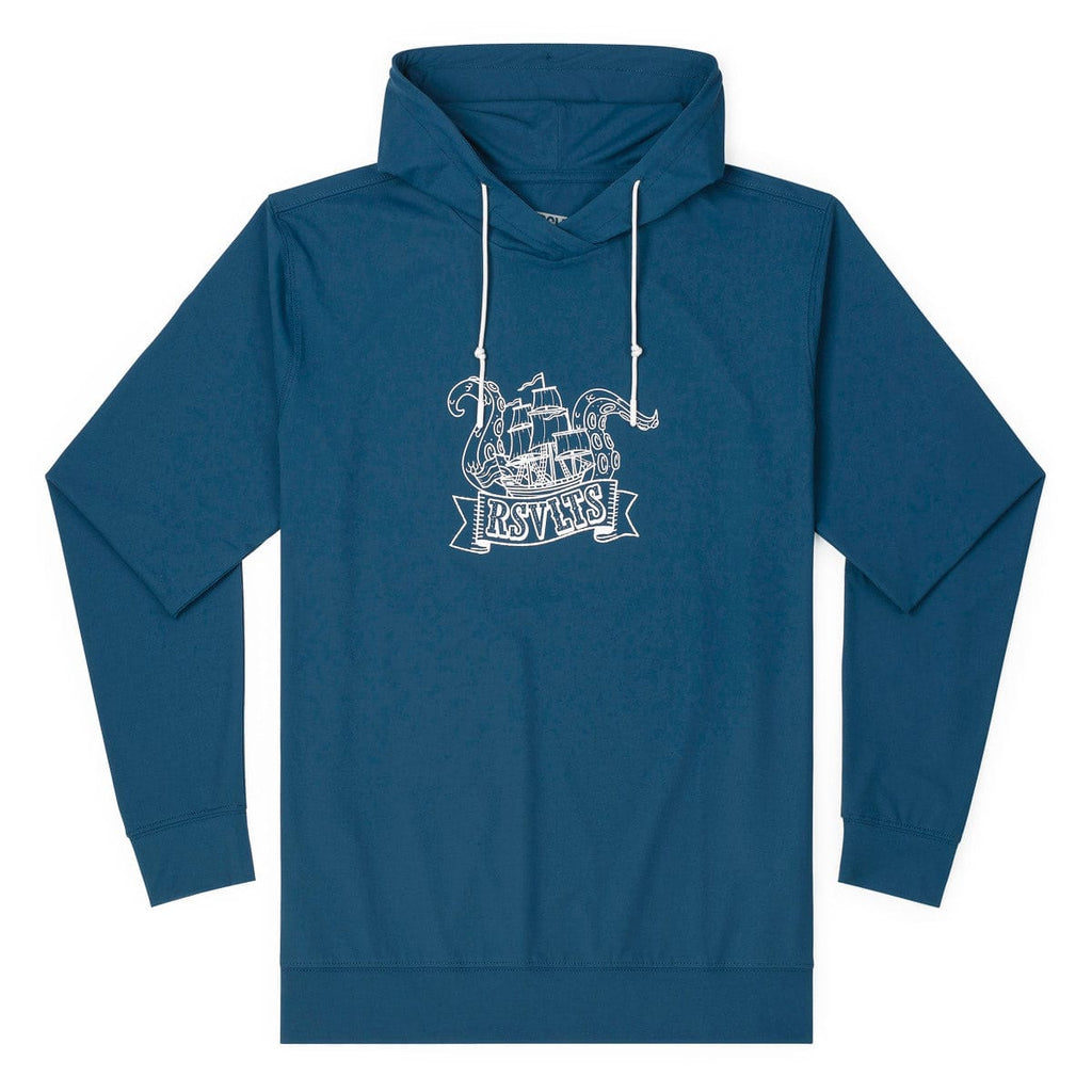 RSVLTS Sea Ya Later! Performance Hoodie in Blue — detail 3